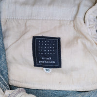 mina perhonen always サイズ36 dn4115 コットンリネン デニムパンツ ライトブルー レディース ミナペルホネン【中古】5-0710G♪