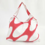 marimekko トートバッグ ホワイト レッド レディース マリメッコ【中古】5-1112G∞