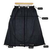 evam eva ウールコットン サルエルパンツ ネイビー レディース エヴァムエヴァ【中古】5-0917T∞