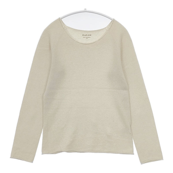 evam eva E173K099 seamless cashmere pullover サイズ1 セーター ニット アイボリー レディース エヴァムエヴァ【中古】5-0914T△