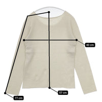 evam eva E173K099 seamless cashmere pullover サイズ1 セーター ニット アイボリー レディース エヴァムエヴァ【中古】5-0914T△