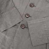 ARTS&SCIENCE コットン ノーカラー ジャケット グレー レディース アーツ&サイエンス【中古】5-0906M∞