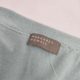MARGARET HOWELL ネッカチーフニット 578-8163008 SWISS COTTON KNIT 半袖 ニット ライトグリーン レディース マーガレットハウエル【中古】5-0616S∞