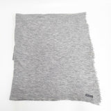 Faliero Sarti ウールシルク 大判 無地 マフラー ストール グレー レディース ファリエロサルティ【中古】5-1023T◎
