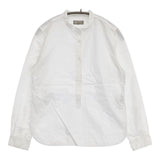 MARGARET HOWELL 578-8153005 FAVORITE SHIRT コットン ハーフボタン プルオーバー 長袖シャツ ホワイト レディース マーガレットハウエル【中古】5-0830M∞