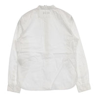 MARGARET HOWELL 578-8153005 FAVORITE SHIRT コットン ハーフボタン プルオーバー 長袖シャツ ホワイト レディース マーガレットハウエル【中古】5-0830M∞