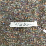 Vlas Blomme タッセル 大判 マフラー ストール ブラウン オレンジ レディース ヴラスブラム【中古】5-1023T◎