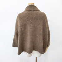 Vlas Blomme キルトピン付き ボレロ カーディガン ブラウン レディース ヴラスブラム【中古】5-1006T◎