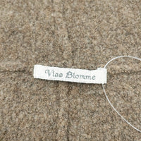 Vlas Blomme キルトピン付き ボレロ カーディガン ブラウン レディース ヴラスブラム【中古】5-1006T◎