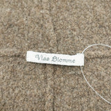 Vlas Blomme キルトピン付き ボレロ カーディガン ブラウン レディース ヴラスブラム【中古】5-1006T◎