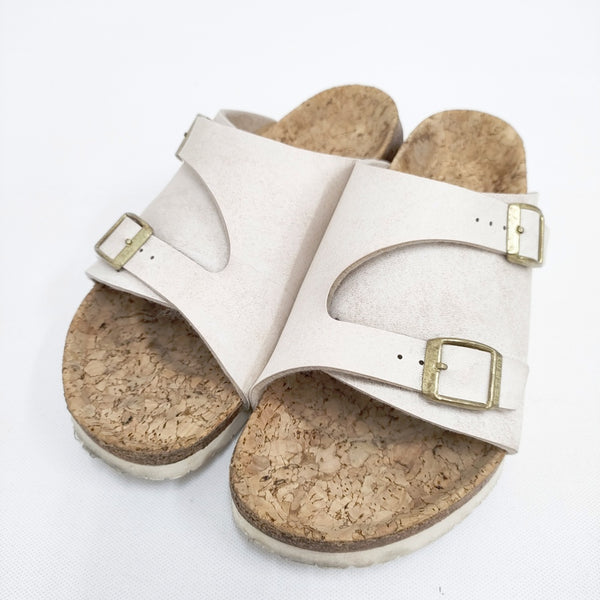 BIRKENSTOCK TATAMI チューリッヒ サンダル ホワイト レディース ビルケンシュットック タタミ【中古】5-0714S◎