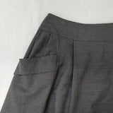 MARGARET HOWELL 578-232804 サイズ3 チェック フレア スカート グレー レディース マーガレットハウエル【中古】5-0710M♪