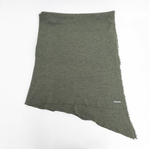 Faliero Sarti カシミヤシルク 大判 無地 マフラー ストール グリーン レディース ファリエロサルティ【中古】5-1023T◎