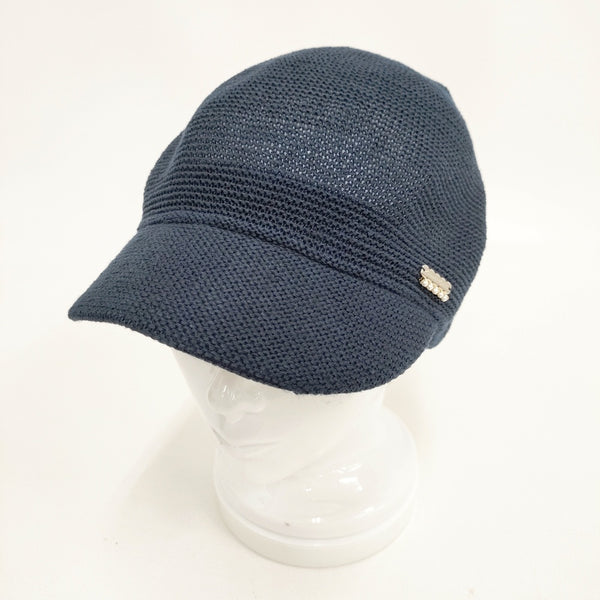 orangette parfait オランジェット 日本製 サイズ約55.5～57.5cm対応 帽子 ハット ネイビー レディース【中古】5-0825M◎