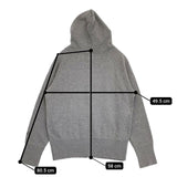 DRESSTERIOR D刺繍 フルジップ サイズ3 パーカー グレー レディース ドレステリア【中古】5-0823M∞