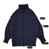 JOURNAL STANDARD ウールカシミヤホールガーメントタートルニット セーター ニット ネイビー レディース ジャーナルスタンダード【中古】5-1026T∞