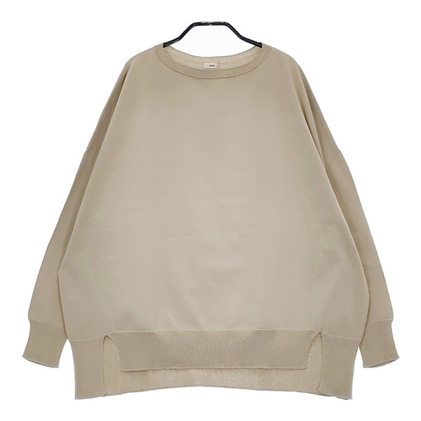 IENA コットンストレッチNEO ワイド長袖プルオーバー 23080900704110 定価16500円 ニット ベージュ レディース イエナ【中古】5-0509M♪