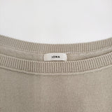 IENA コットンストレッチNEO ワイド長袖プルオーバー 23080900704110 定価16500円 ニット ベージュ レディース イエナ【中古】5-0509M♪