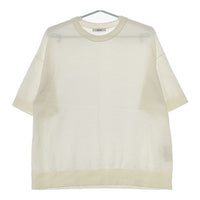 JOURNAL STANDARD アイスコットンハーフスリーブプルオーバー 定価12100円 ニット 23SS オフホワイト レディース ジャーナルスタンダード【中古】5-0607S∞