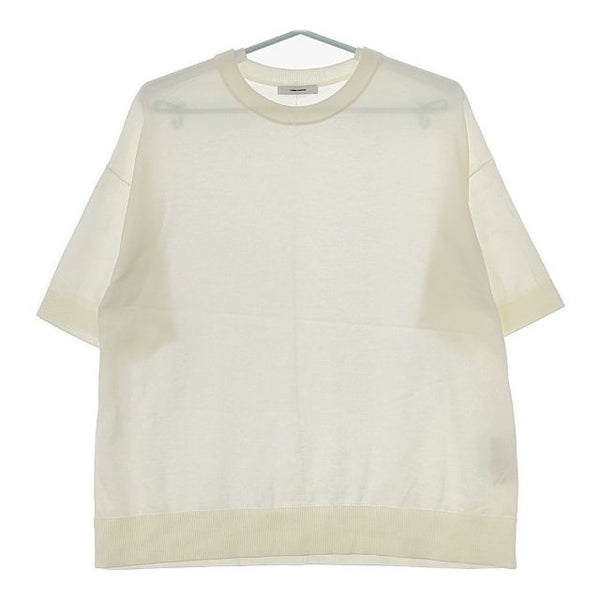 JOURNAL STANDARD アイスコットンハーフスリーブプルオーバー 定価12100円 ニット 23SS オフホワイト レディース ジャーナルスタンダード【中古】5-0607S∞