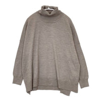 URBAN RESEARCH DOORS Harmony wool Knit ウールワイドタートルネック セーター ニット ベージュ レディース アーバンリサーチドアーズ【中古】5-0917T∞