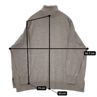 URBAN RESEARCH DOORS Harmony wool Knit ウールワイドタートルネック セーター ニット ベージュ レディース アーバンリサーチドアーズ【中古】5-0917T∞