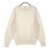 URBAN RESEARCH DOORS オーガニックコットンクルーネックプルオーバー ニット オフホワイト レディース アーバンリサーチドアーズ【中古】5-0509M♪