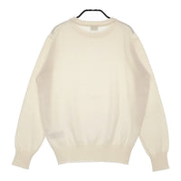 URBAN RESEARCH DOORS オーガニックコットンクルーネックプルオーバー ニット オフホワイト レディース アーバンリサーチドアーズ【中古】5-0509M♪