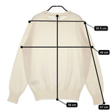URBAN RESEARCH DOORS オーガニックコットンクルーネックプルオーバー ニット オフホワイト レディース アーバンリサーチドアーズ【中古】5-0509M♪