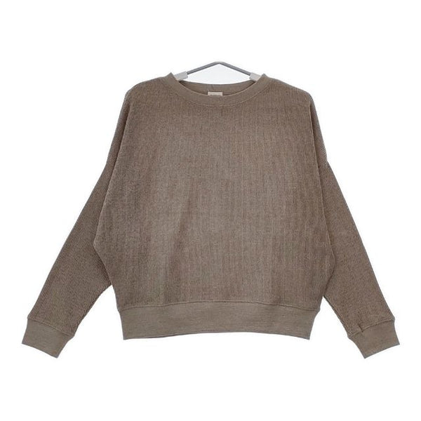 URBAN RESEARCH DOORS タックフライスロングスリーブTシャツ dr46-21e102 ニット ブラウン レディース アーバンリサーチドアーズ【中古】5-0604M∞