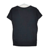 RALPH LAUREN レーヨンストレッチ ビッグポロ プリント 半袖Ｔシャツ カットソー ブラック レディース ラルフローレン【中古】5-0616S∞