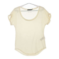RALPH LAUREN 背中プリント pima cotton 半袖Ｔシャツ カットソー ベージュ レディース ラルフローレン【中古】5-0616S∞