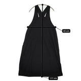 JURGEN LEHL コットン ジャンパースカート J0122UA502 日本製 サイズS ワンピース ブラック レディース ヨーガンレール【中古】5-0823M∞