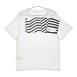 GOLDEN GOOSE イタリア製 コットン プリント 半袖Ｔシャツ カットソー ホワイト ブラック レディース ゴールデングース【中古】5-0616S∞