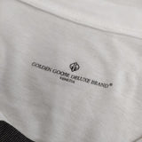 GOLDEN GOOSE イタリア製 コットン プリント 半袖Ｔシャツ カットソー ホワイト ブラック レディース ゴールデングース【中古】5-0616S∞