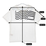 GOLDEN GOOSE イタリア製 コットン プリント 半袖Ｔシャツ カットソー ホワイト ブラック レディース ゴールデングース【中古】5-0616S∞