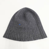 45R/45rpm リブニット 帽子 ニット帽 ニットキャップ チャコールグレー レディース フォーティーファイブアールピーエム【中古】5-1014T◎