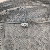 45R/45rpm アイスコットンレースのハッピィ 定価35200円 染め カーディガン ブルー レディース フォーティーファイブアールピーエム【中古】5-0616M∞