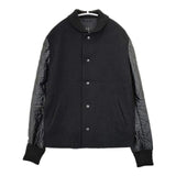 Y's ウール×キルティング YM-Ｙ03-814 ジャケット thinsulate中綿 ブルゾン ブラック レディース ワイズ/Yohji【中古】5-1026T∞