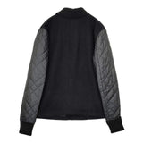 Y's ウール×キルティング YM-Ｙ03-814 ジャケット thinsulate中綿 ブルゾン ブラック レディース ワイズ/Yohji【中古】5-1026T∞