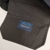 REGULATION Yohji Yamamoto コットンギャバジン 裾ベルト FQ-P55-005 センタープレススラックス パンツ ブラック レディース レギュレーションヨウジヤマモト【中古】5-0921G∞