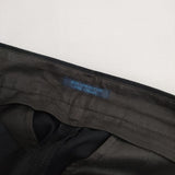 REGULATION Yohji Yamamoto コットンギャバジン 裾ベルト FQ-P55-005 センタープレススラックス パンツ ブラック レディース レギュレーションヨウジヤマモト【中古】5-0921G∞