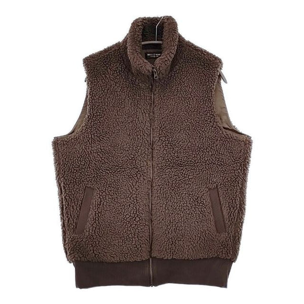 HUG O WaR ボアハイネック ベスト ブラウン レディース ハグオーワー【中古】5-1026T∞