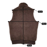 HUG O WaR ボアハイネック ベスト ブラウン レディース ハグオーワー【中古】5-1026T∞