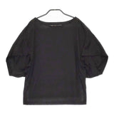 cloth&cross Hug O War ワイドチューリップスリーブカットソー 24SS ブラック レディース クロス＆クロス ハグオーワー【中古】5-0415S♪
