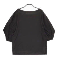 cloth&cross Hug O War ワイドチューリップスリーブカットソー 24SS ブラック レディース クロス＆クロス ハグオーワー【中古】5-0415S♪