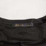 cloth&cross Hug O War ワイドチューリップスリーブカットソー 24SS ブラック レディース クロス＆クロス ハグオーワー【中古】5-0415S♪