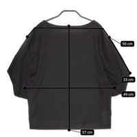 cloth&cross Hug O War ワイドチューリップスリーブカットソー 24SS ブラック レディース クロス＆クロス ハグオーワー【中古】5-0415S♪