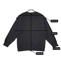 HUG O WaR ロゴ サイズM クルーネック スウェット ブラック レディース ハグオーワー【中古】5-0710M♪