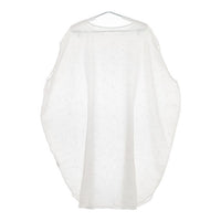 nest Robe 01152-1044 ドット刺繍リネンコクーンドレス ノースリーブチュニック ワンピース オフホワイト レディース ネストローブ【中古】5-0616S∞